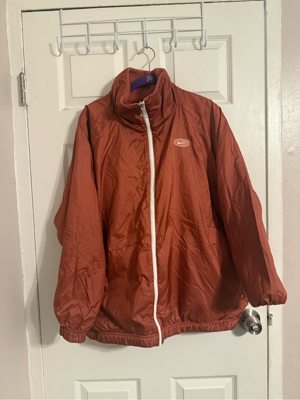 Nike  Reversible Sherpa Jacket with White Zipper